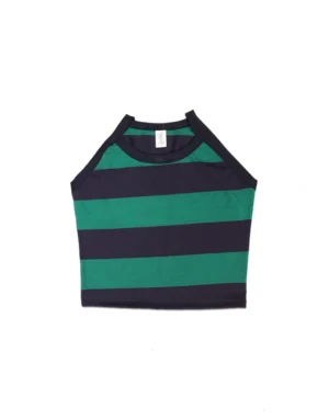 Halter Rayas verde