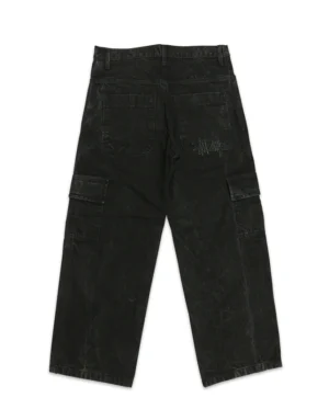 Baggy Jeans Ins Cargo Acid wash oscuro